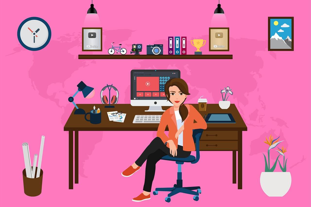 decoración de oficinas para mujeres