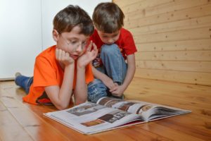 espacio de trabajo en casa para niños