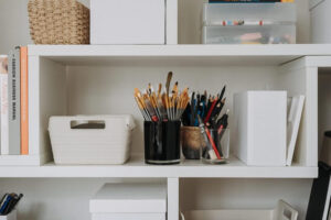 organizar una oficina pequeña en casa para estudiar o trabajar